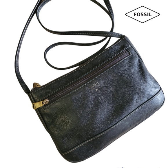 Mini Fossil Leather Crossbody - Picture 1 of 8